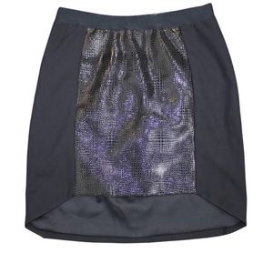 NWOT Mason by Michelle Mason Leather combo  Skirt